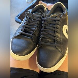 Oliver Cabell Black Leather Men's Sneakers